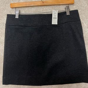 Short dark charcoal skirt